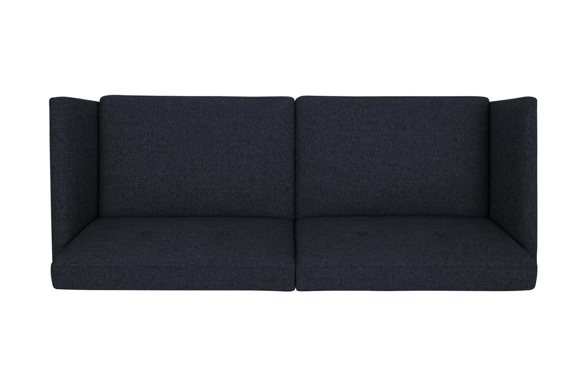 Regal Linen Upholstered Futon - Blue Linen