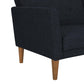 Regal Linen Upholstered Futon - Blue Linen