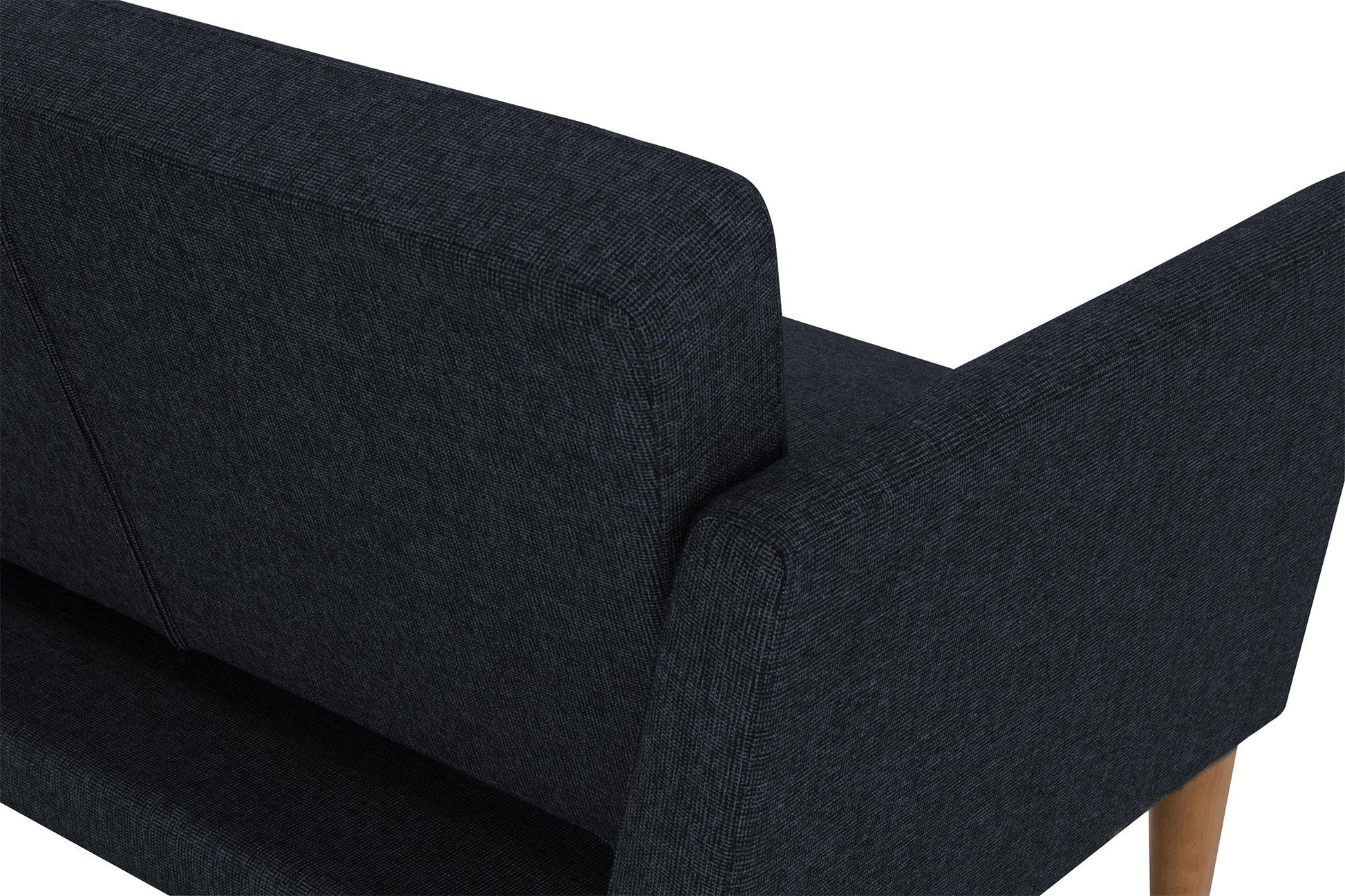 Regal Linen Upholstered Futon - Blue Linen