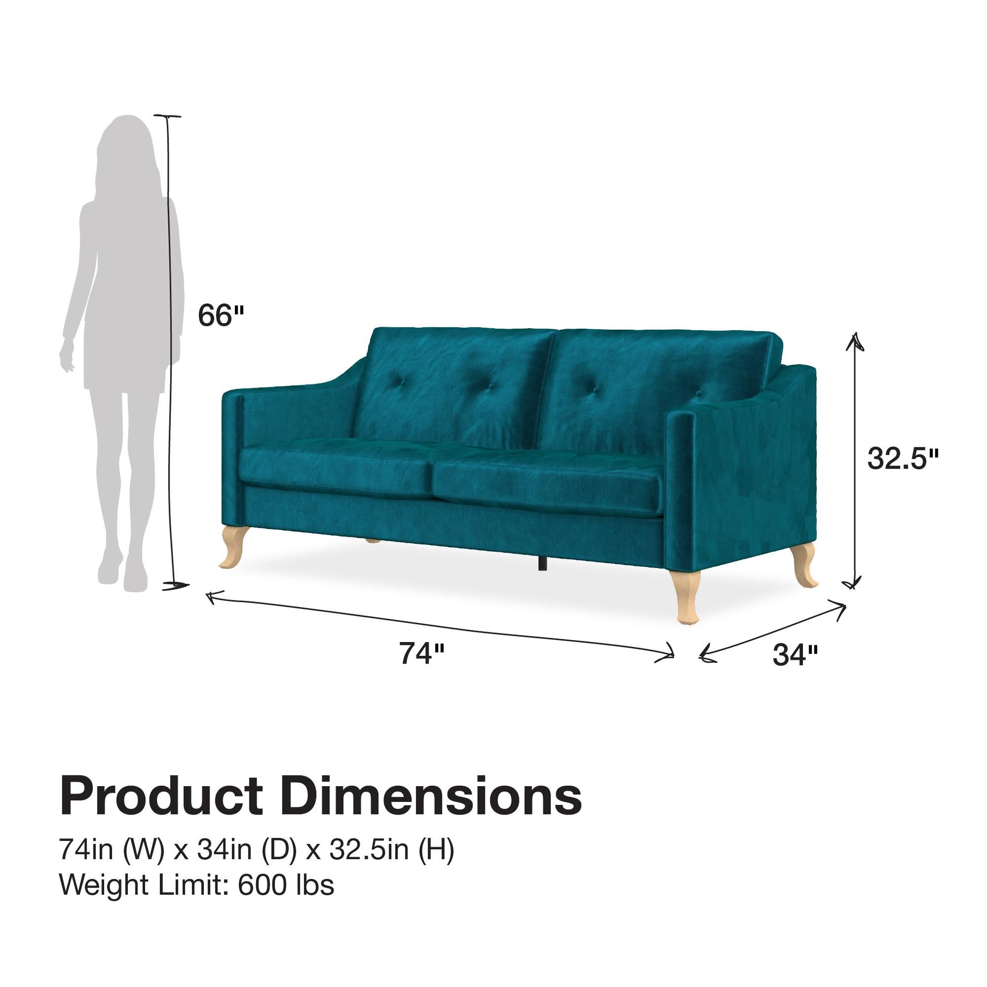 Tess Sofa - Green