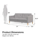 Tess Sofa - Light Gray
