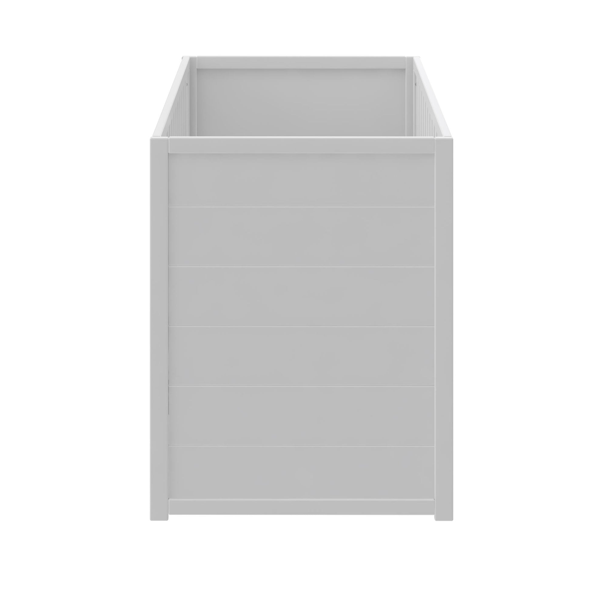 Haven 3 in 1 Convertible Wood Storage Crib - White