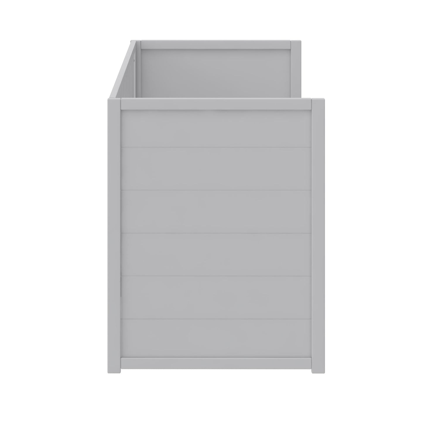 Haven 3 in 1 Convertible Wood Storage Crib - Dove Gray