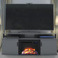 Carson Electric Fireplace TV Console for TVs up to 70 Inch - Gray