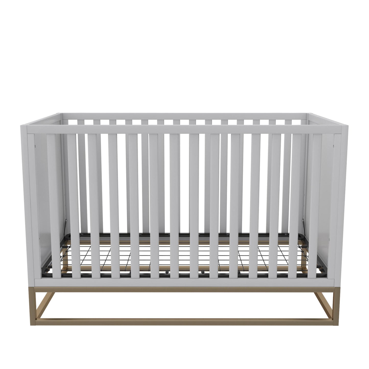 Haven 3 in 1 Metal Base Crib - Dove Gray
