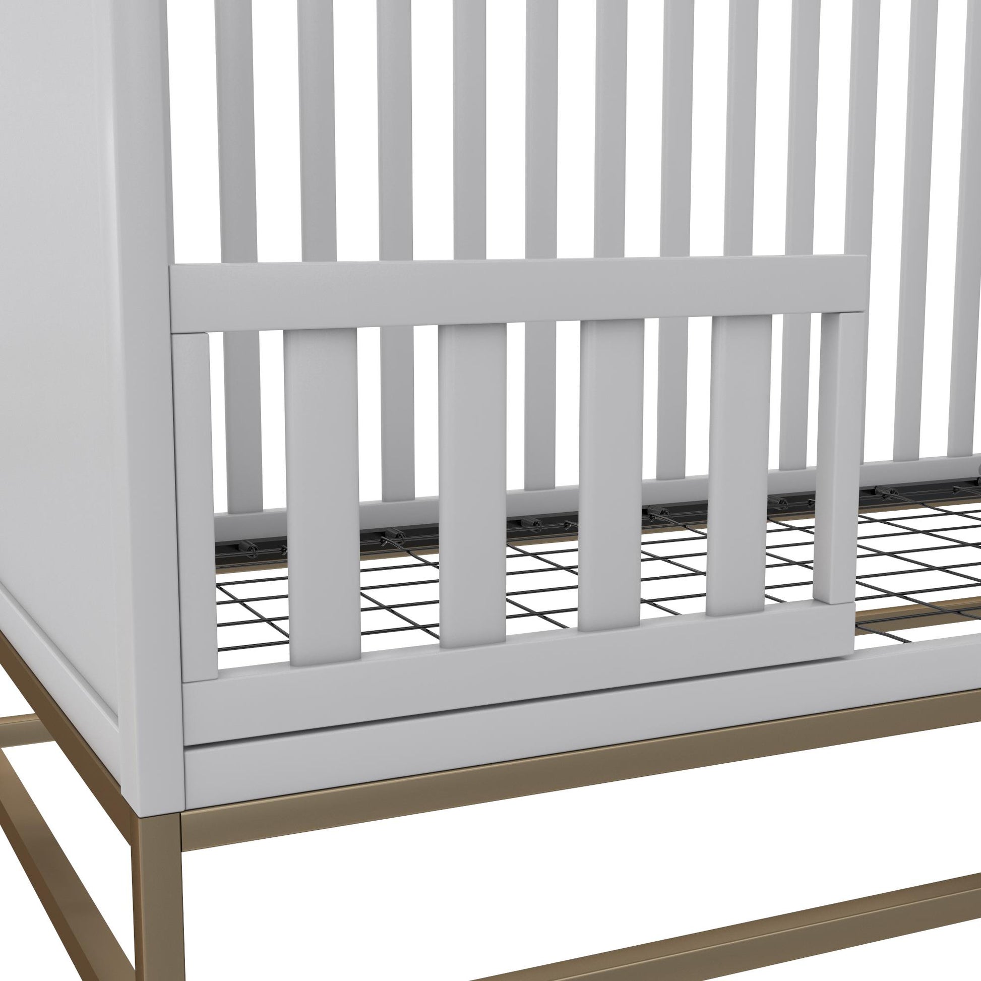 Haven 3 in 1 Metal Base Crib - Dove Gray