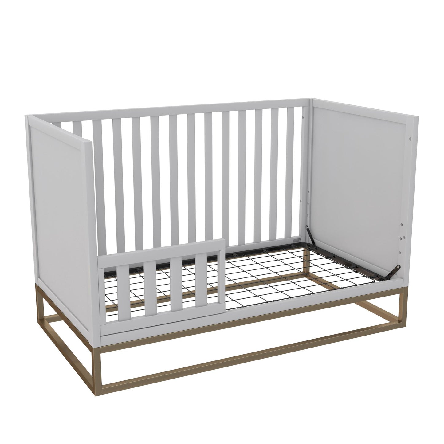 Haven 3 in 1 Metal Base Crib - Dove Gray