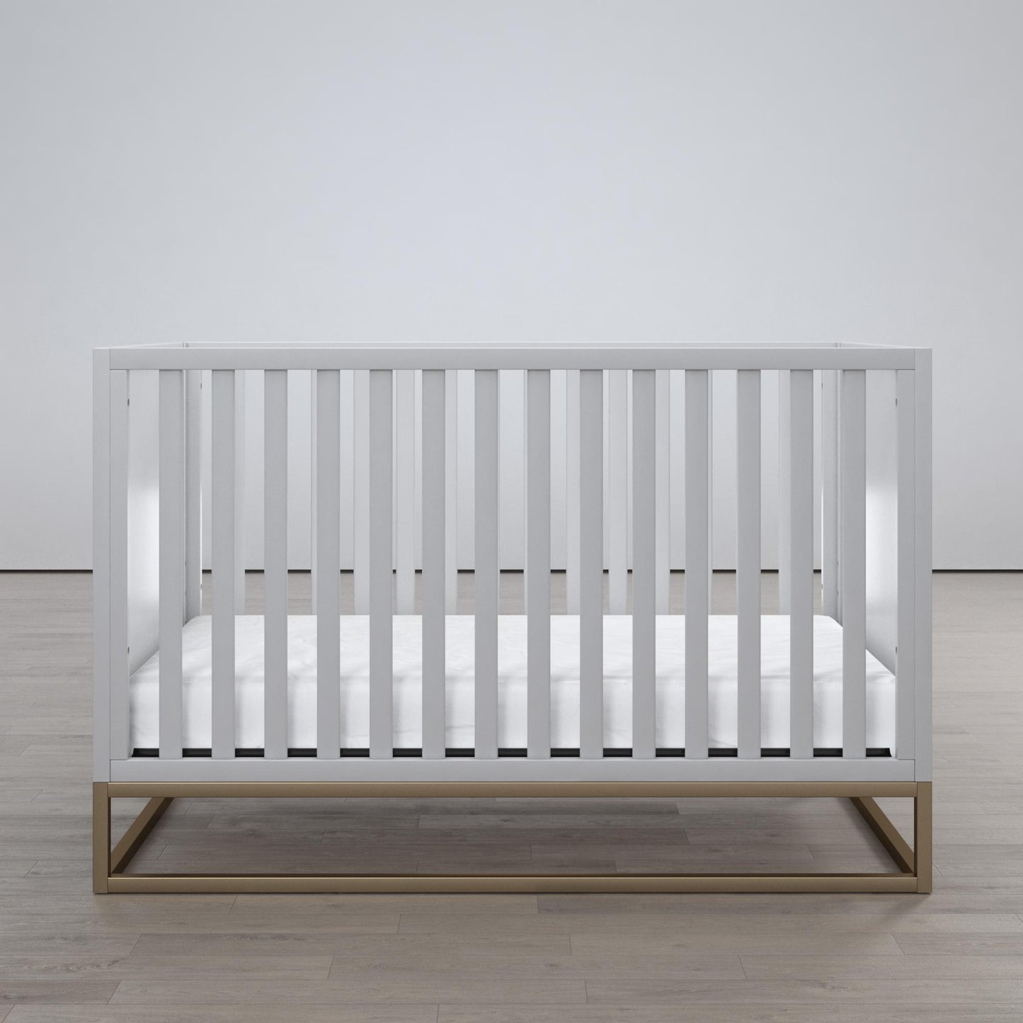 Haven 3 in 1 Metal Base Crib - Dove Gray