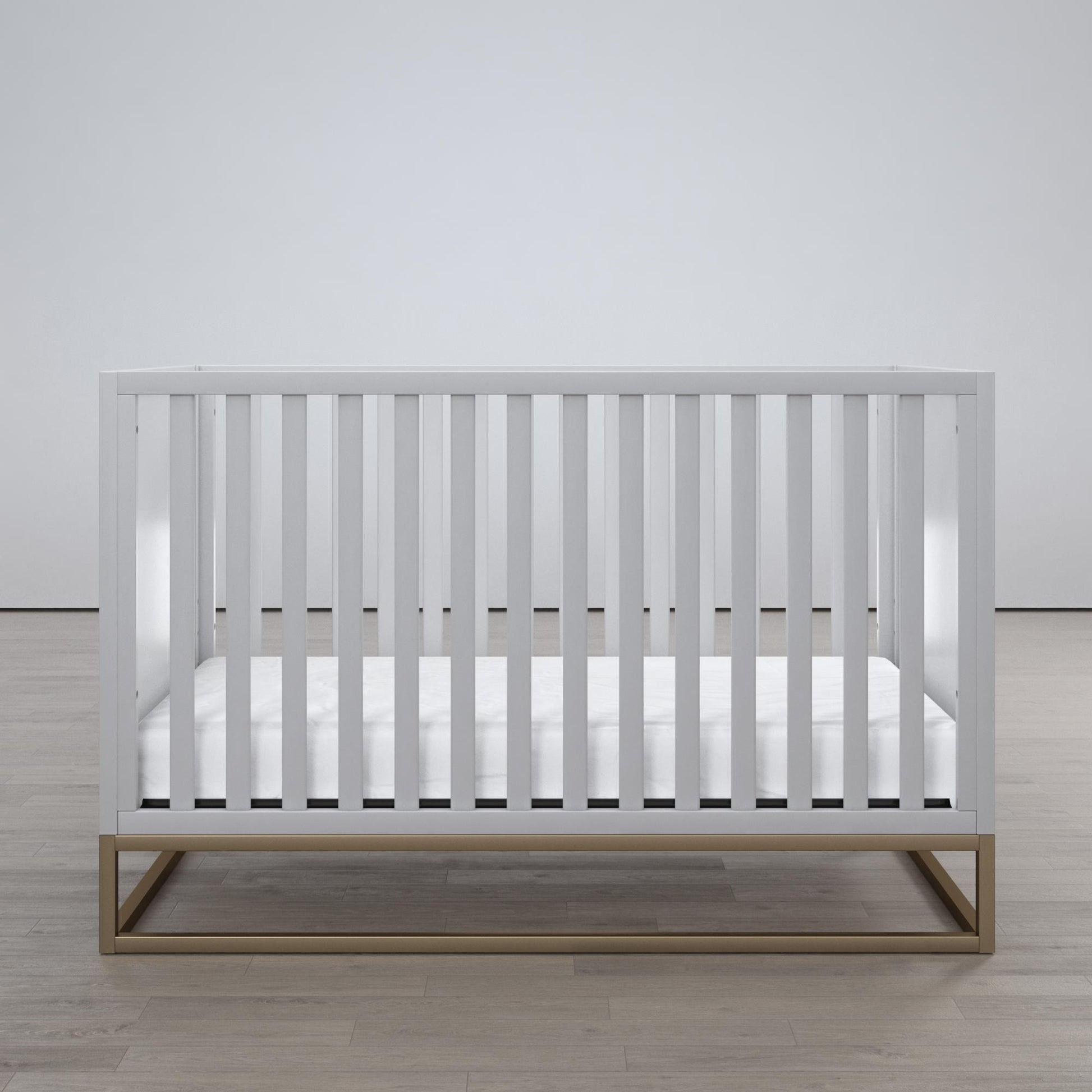 Haven 3 in 1 Metal Base Crib - Dove Gray