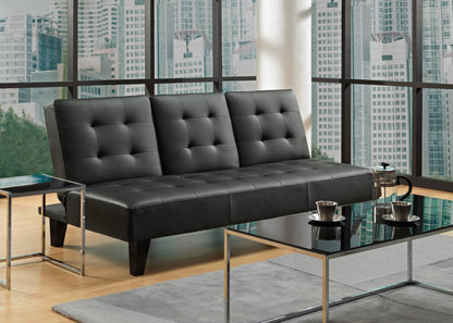 Madison CupHolder Futon - Black
