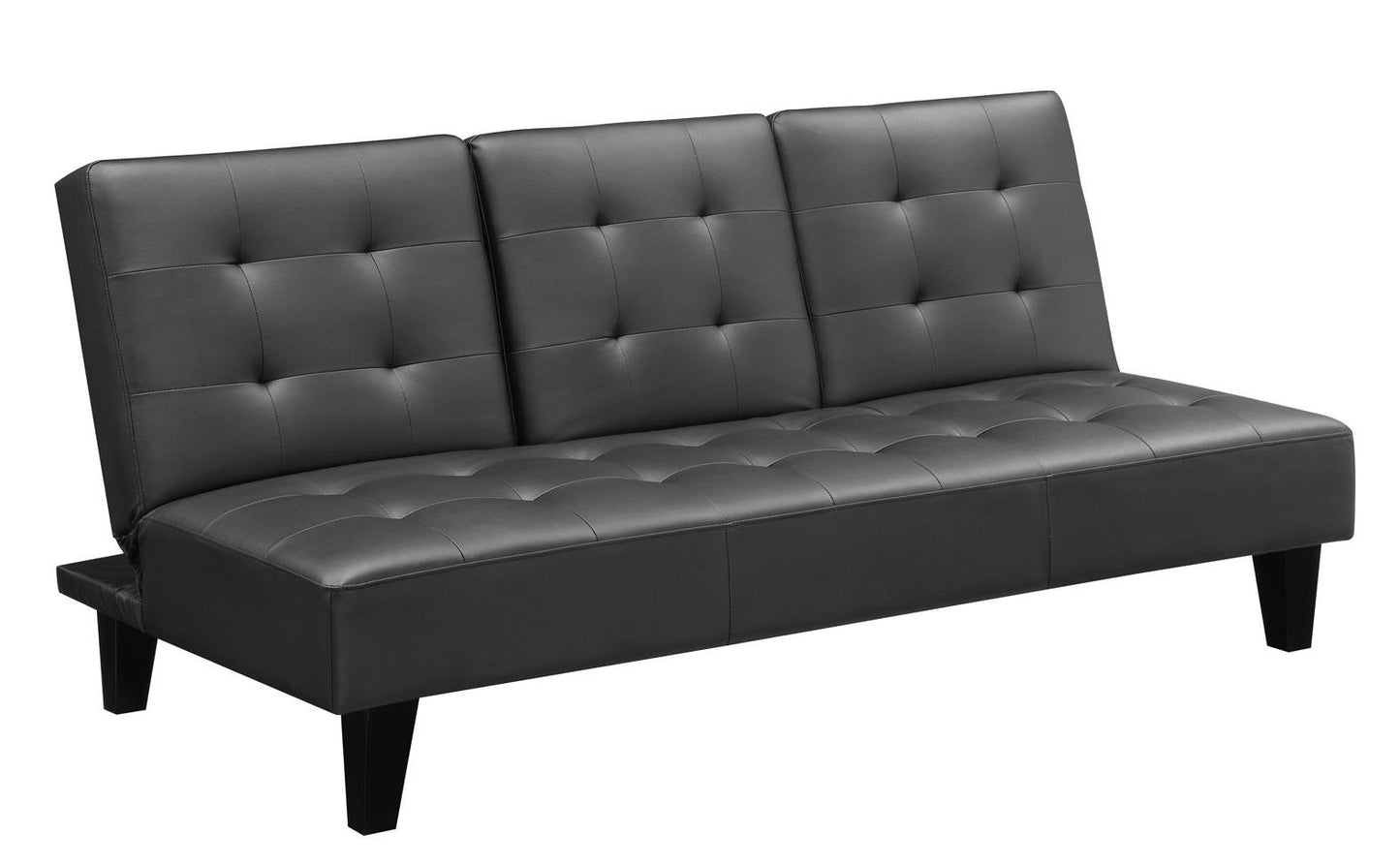 Madison CupHolder Futon - Black
