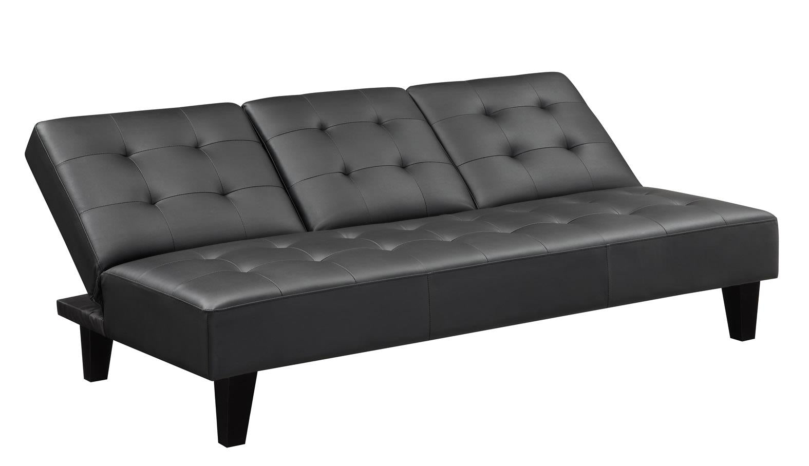 Madison CupHolder Futon - Black
