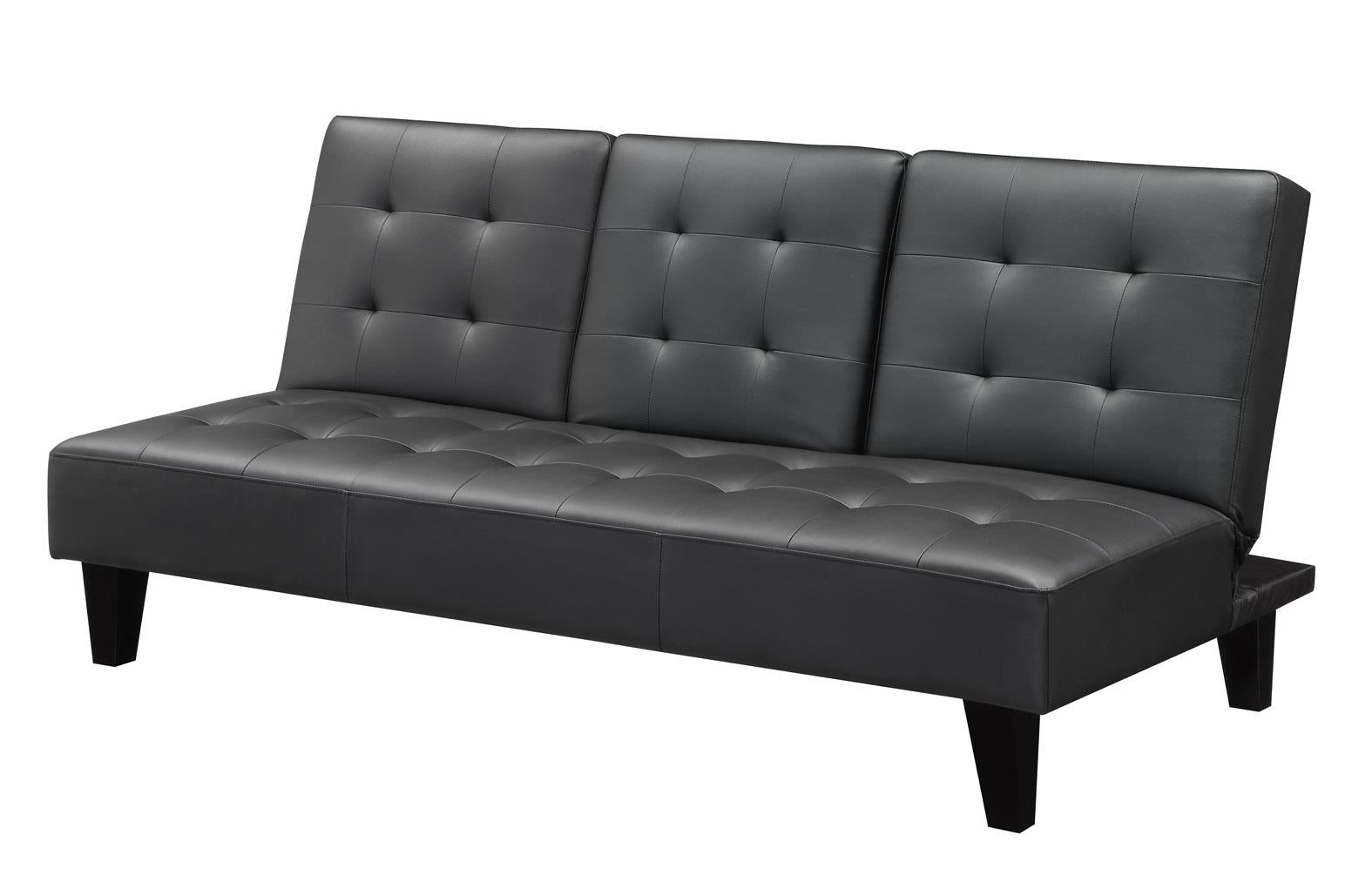 Madison CupHolder Futon - Black