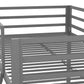Maxwell Twin-Over-Twin Metal Bunk Bed - Gray - Twin-Over-Twin