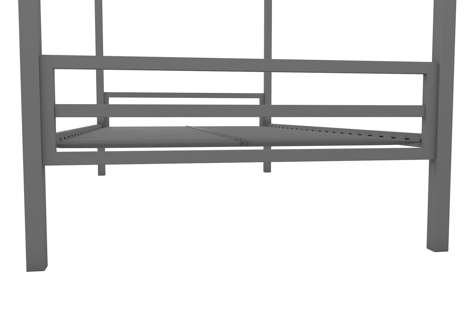 Maxwell Twin-Over-Twin Metal Bunk Bed - Gray - Twin-Over-Twin