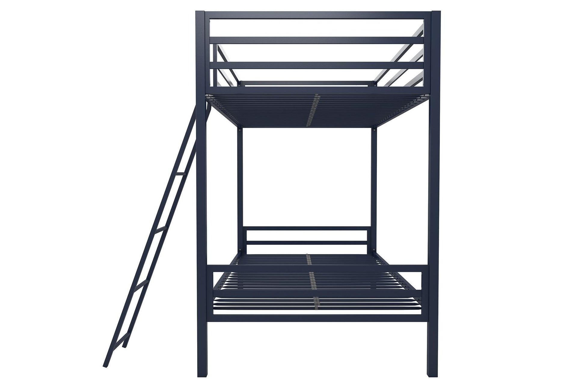 Maxwell Twin-Over-Twin Metal Bunk Bed - Navy - Twin-Over-Twin