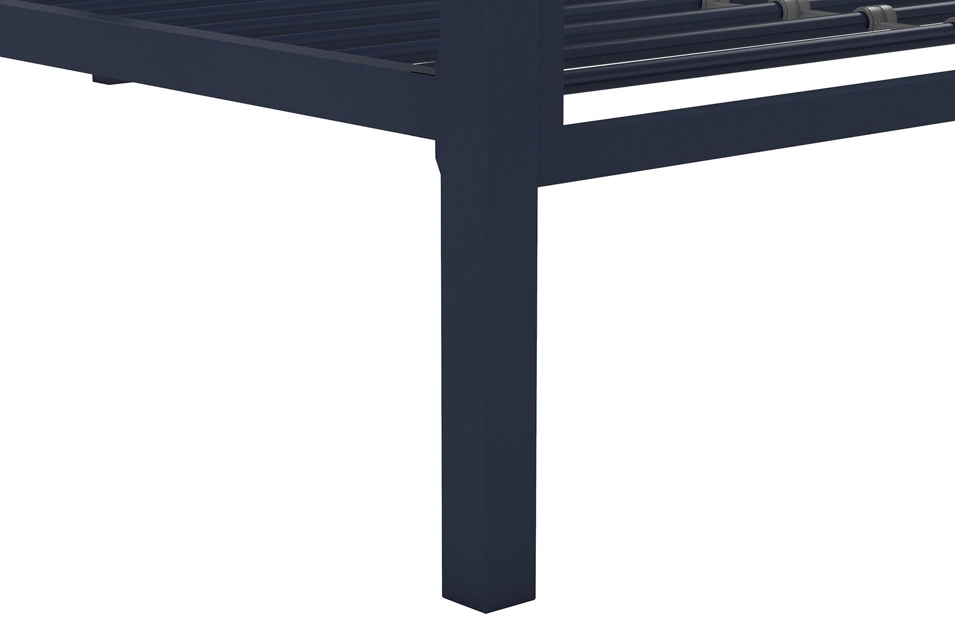 Maxwell Twin-Over-Twin Metal Bunk Bed - Navy - Twin-Over-Twin