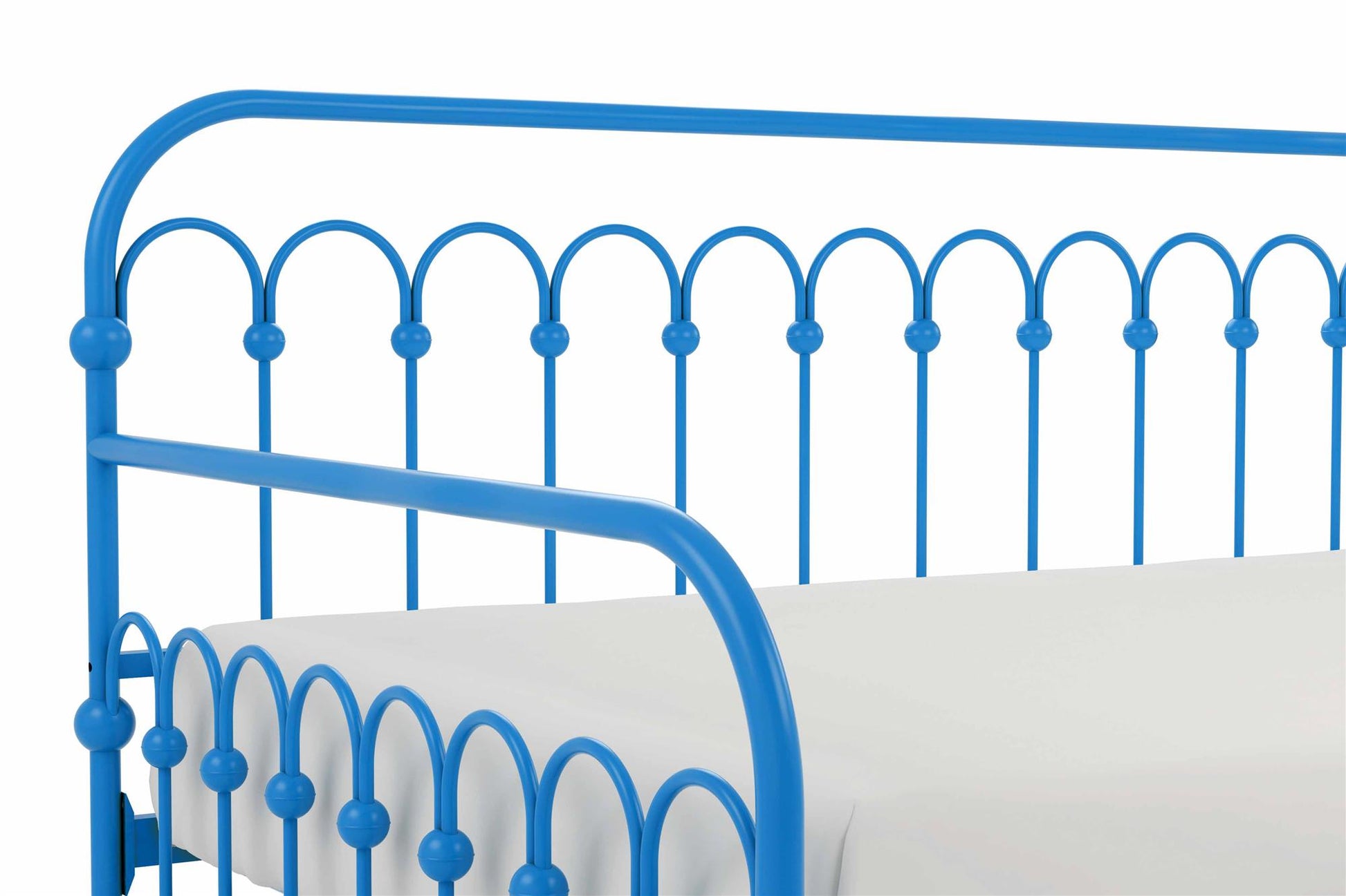 Bright Pop Metal Daybed with Trundle - Teal - Twin