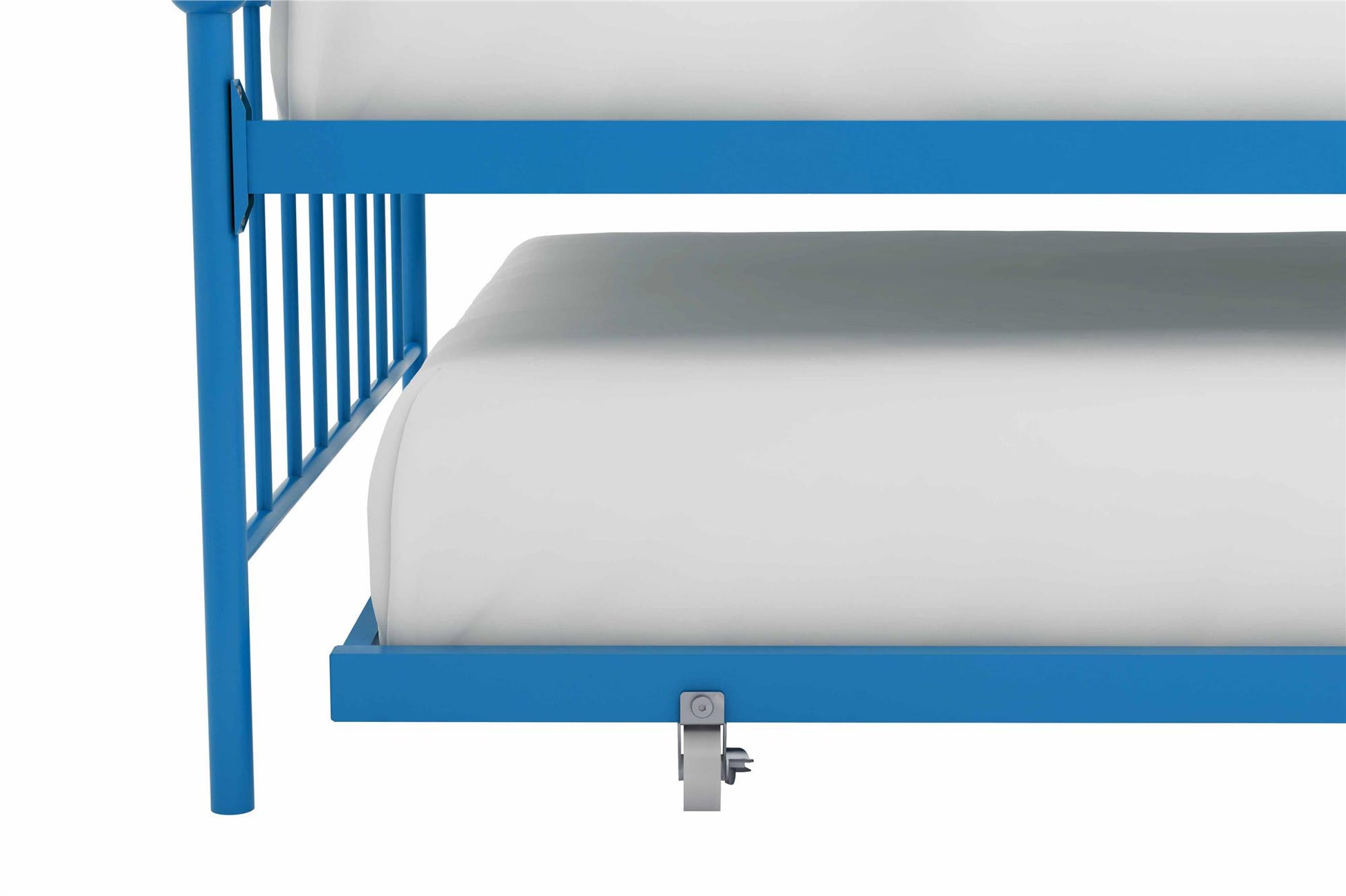 Bright Pop Metal Daybed with Trundle - Teal - Twin