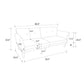 Regal Linen Upholstered Futon - Blue Linen