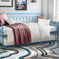 Bright Pop Metal Daybed with Trundle - Teal - Twin