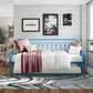 Bright Pop Metal Daybed with Trundle - Teal - Twin