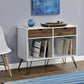 Concord Turntable Stand with Drawers - White
