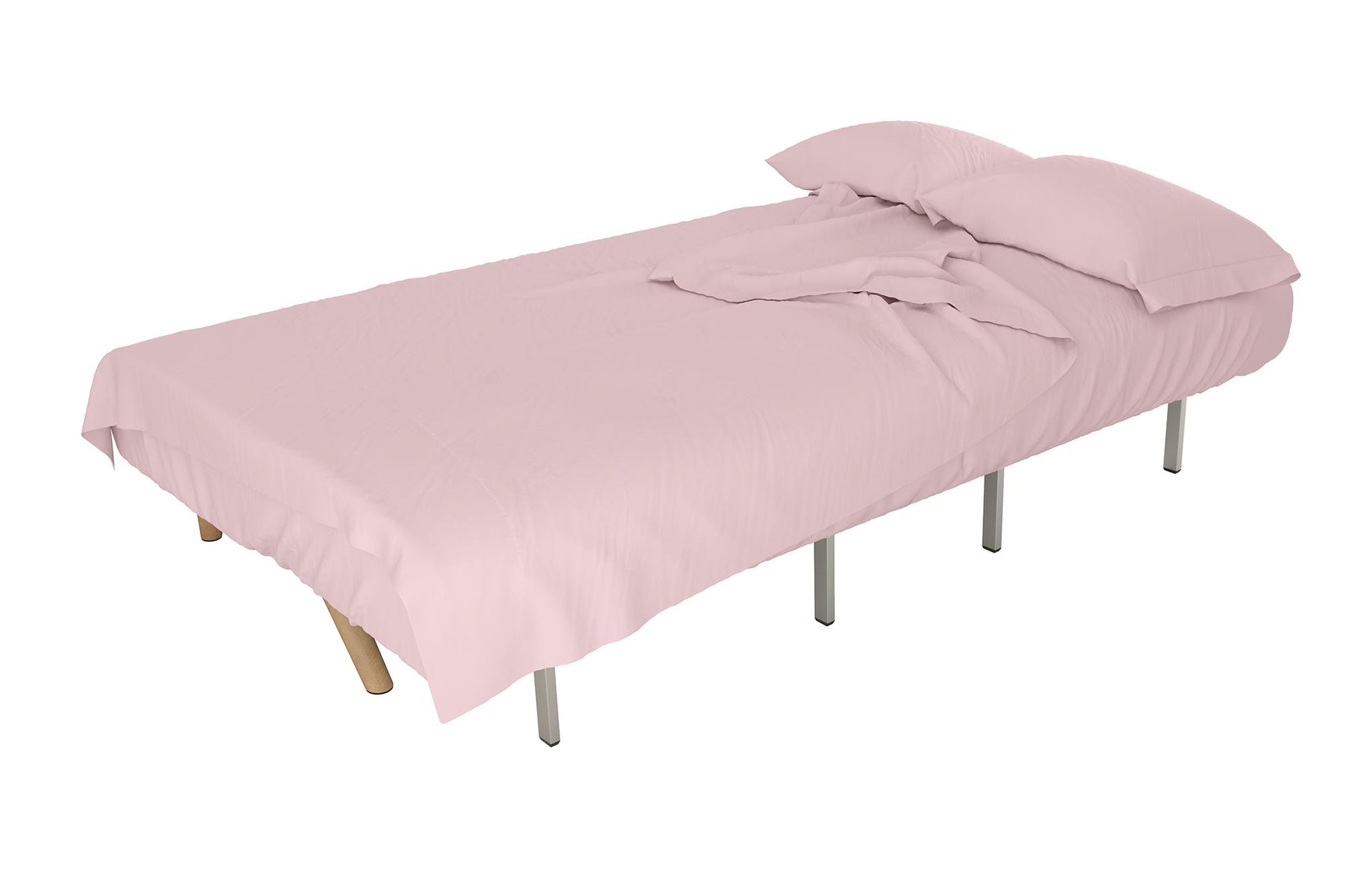 Futon Twin Sleeper Sofa Microfiber Wrinkle Resistant Sheet Set - Pink