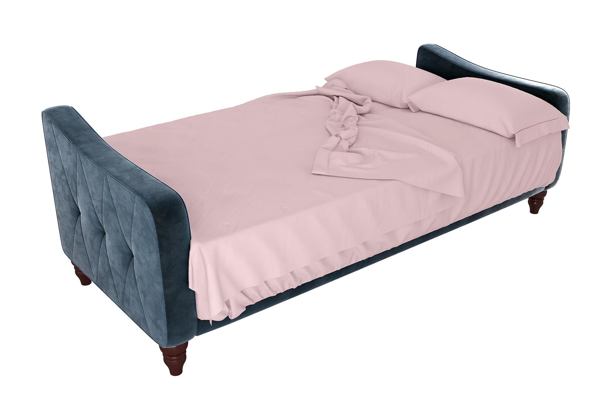 Futon Twin Sleeper Sofa Microfiber Wrinkle Resistant Sheet Set - Pink