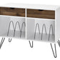 Concord Turntable Stand with Drawers - White