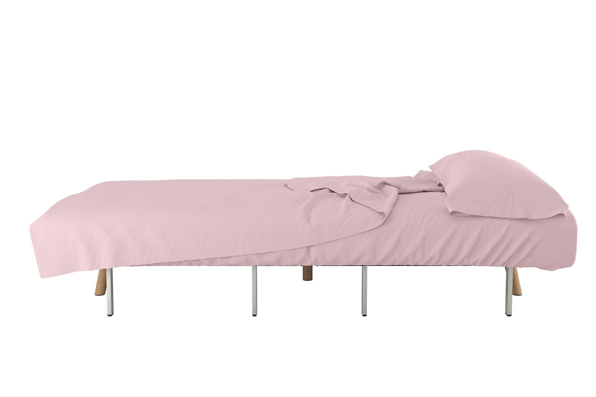 Futon Twin Sleeper Sofa Microfiber Wrinkle Resistant Sheet Set - Pink