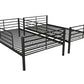 Mainstays Convertible Twin over Twin Metal Bunk Bed, Black - Black - Twin-Over-Twin