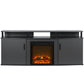Carson Electric Fireplace TV Console for TVs up to 70 Inch - Gray