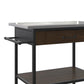 Kane Kitchen Cart with 1 Drawer, 2 Shelves, 2 Towel Bars - Brown