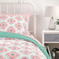 Jax Full 7-Piece Bedding Set with Wrinkle Resistant Lightweight Material - Pink - Full
