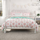 Jax Full 7-Piece Bedding Set with Wrinkle Resistant Lightweight Material - Pink - Full
