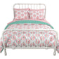 Jax Full 7-Piece Bedding Set with Wrinkle Resistant Lightweight Material - Pink - Full