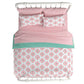 Jax Full 7-Piece Bedding Set with Wrinkle Resistant Lightweight Material - Pink - Full