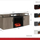 Carson Electric Fireplace TV Console for TVs up to 70 Inch - Gray