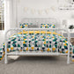Jax Full 7-Piece Bedding Set with Wrinkle Resistant Lightweight Material - Gray - Full