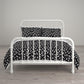 Jax Full 7-Piece Bedding Set with Wrinkle Resistant Lightweight Material - White/Black - Full