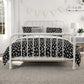 Jax Full 7-Piece Bedding Set with Wrinkle Resistant Lightweight Material - White/Black - Full