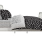 Jax Full 7-Piece Bedding Set with Wrinkle Resistant Lightweight Material - White/Black - Full
