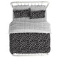 Jax Full 7-Piece Bedding Set with Wrinkle Resistant Lightweight Material - White/Black - Full