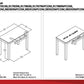 Parsons Minimalistic Desk with Drawer - White