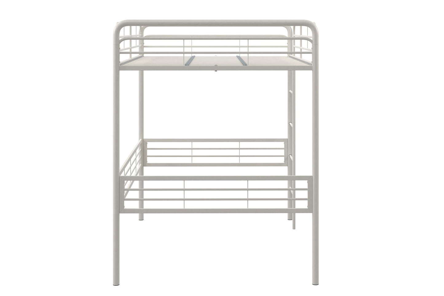 Tommy Full Metal Loft Bed with 59 Inches of Under Bed Storage - White - Full