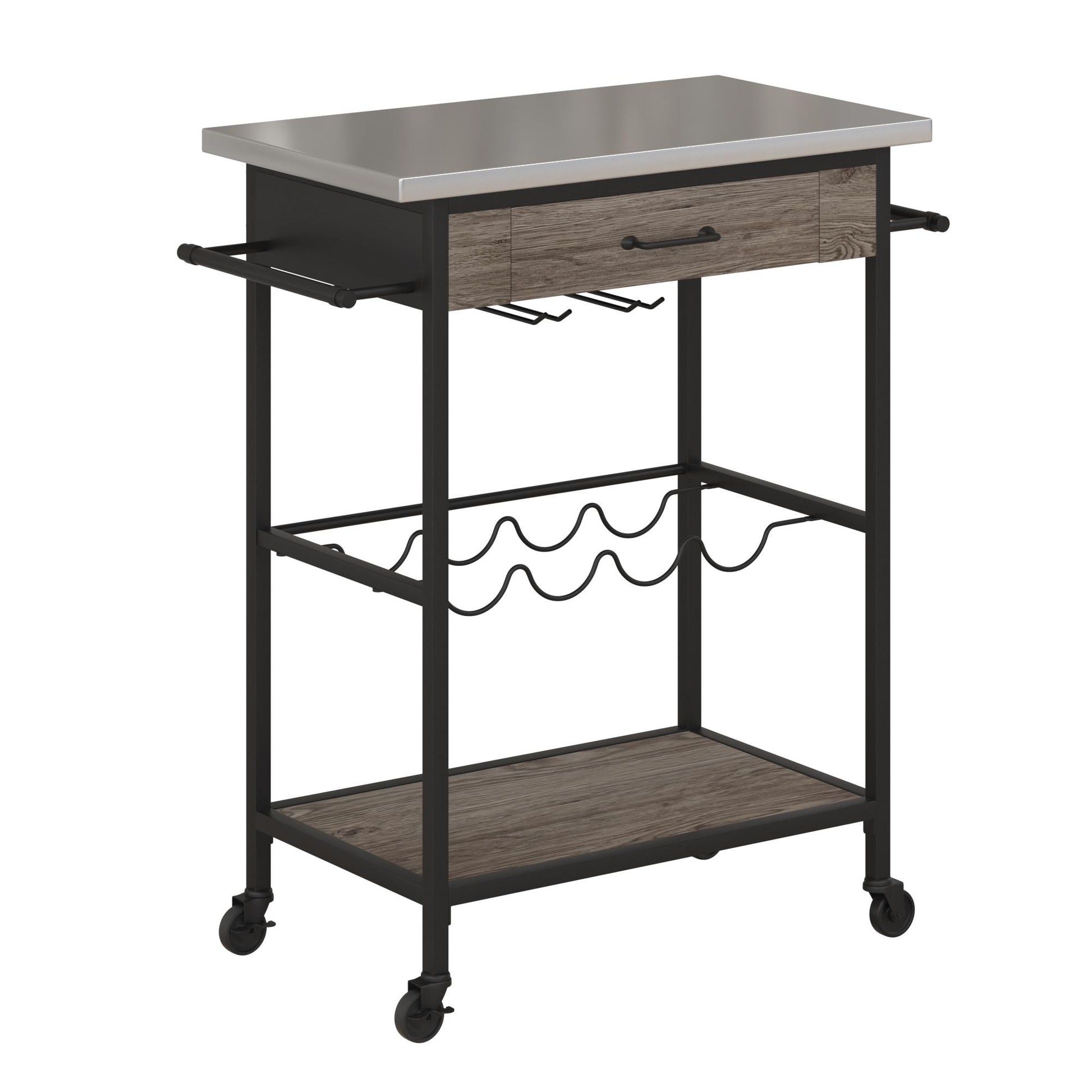 Nora Multifunctional Kitchen Cart - Brown