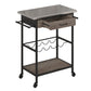 Nora Multifunctional Kitchen Cart - Brown