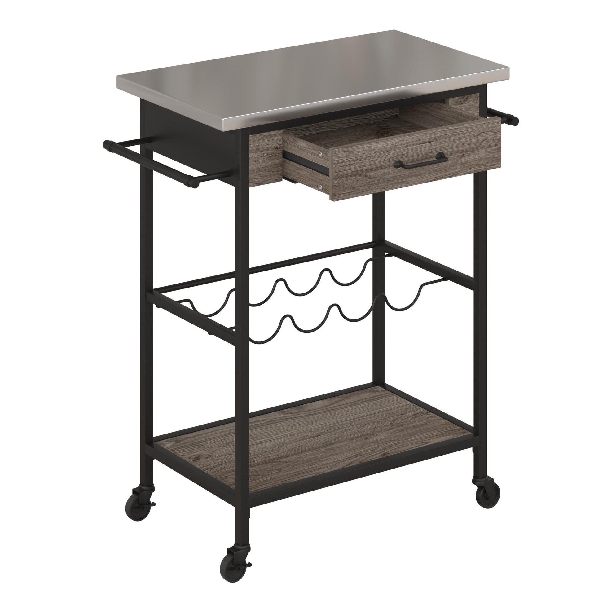 Nora Multifunctional Kitchen Cart - Brown