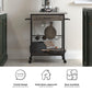 Nora Multifunctional Kitchen Cart - Brown